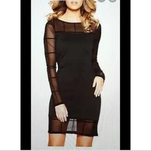 126. Boohoo Night Black bodycon dress